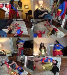 Bella Luxx and Calisa Bliss debut as Supergirl Blue and Supergirl Gold up a...