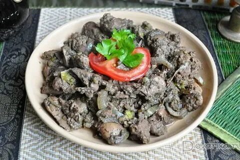 Печень куриная с фото пошагово