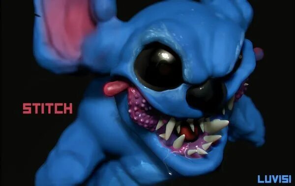 Как выглядит настоящий стич Angry Stitch Doodle by https:// on @DeviantArt