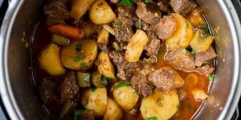 Тушеная картошка с мясом в казане