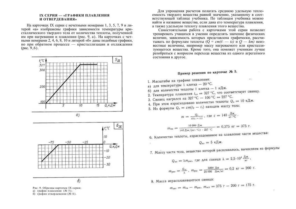 Физика 8 класс образец