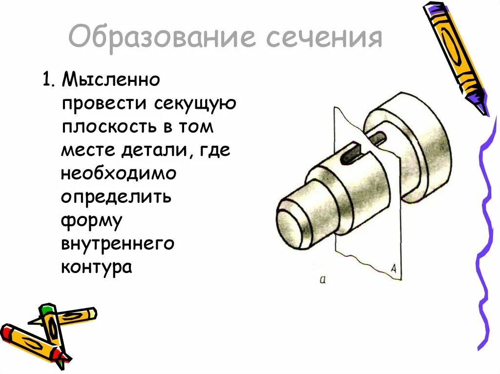 Как проводят секущую плоскость