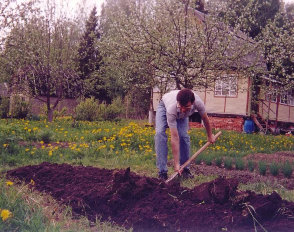 Работаем на дачном участке. Весенний огород. Работа в огороде. Уборка в саду весной. Огород весной.