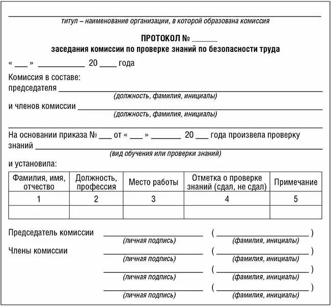 Форма протокола проверки знаний по охране труда 2019. Протокол проверки знаний сотрудников по охране труда. Протокол комиссии по проверке знаний по охране труда образец. Протокол по охране труда образец заполнения. Протоколы заседания комиссии по пожарной безопасности