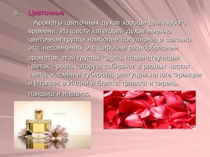 Проект на тему духи