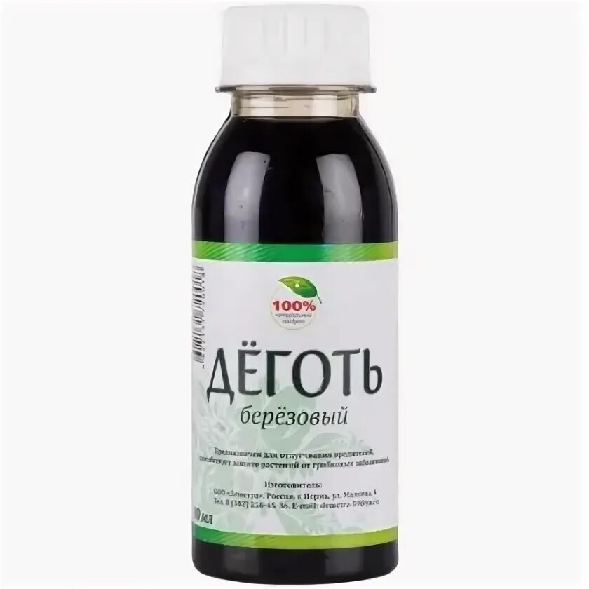 Березовый деготь от колорадских. Деготь березовый 0,1 л.