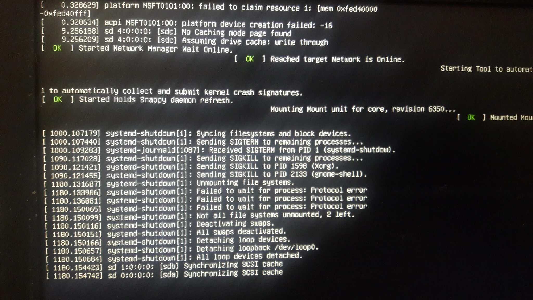 Resourcesystem failed loading resource. Systemd Error. Unable to install. Error 5150: Error waiting Command queue to finish RANDOMFILL Kernel! GPU. Graphics save Mode install Linux.