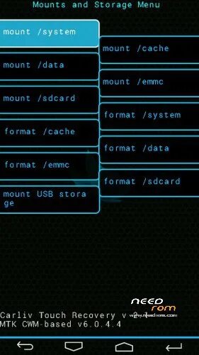 Carliv Touch Recovery v2.2. CWM Recovery Touch. Carliv Recovery. Меню Mount.