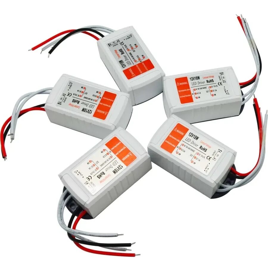 Led блок питания 18w. Трансформатор 12v 100w. 5v/12v-v02 драйвер для светодиодной ленты. Блок питания для led светильников 48w.