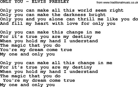 only you and i lyrics - financefreely.com.