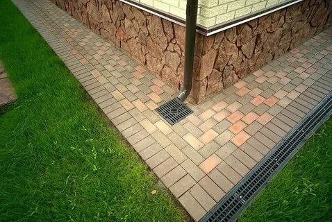 Тротуарная плитка на отмостку как уложить