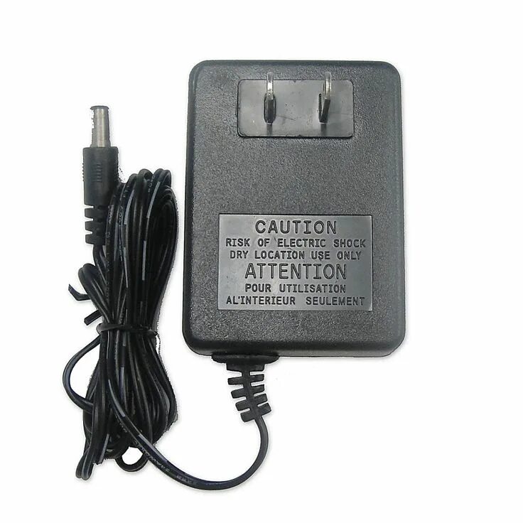 Caution risk of Electric Shock Dry location use only attention pour utilisation. Risk of Electric Shock drylocation use only. Caution Indoor use only attention pour UTILISATIONA linterieur seulement. Ac power adapter