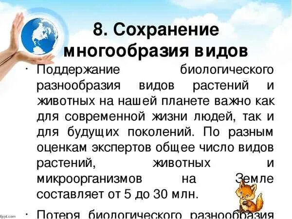 В сохранении многообразия