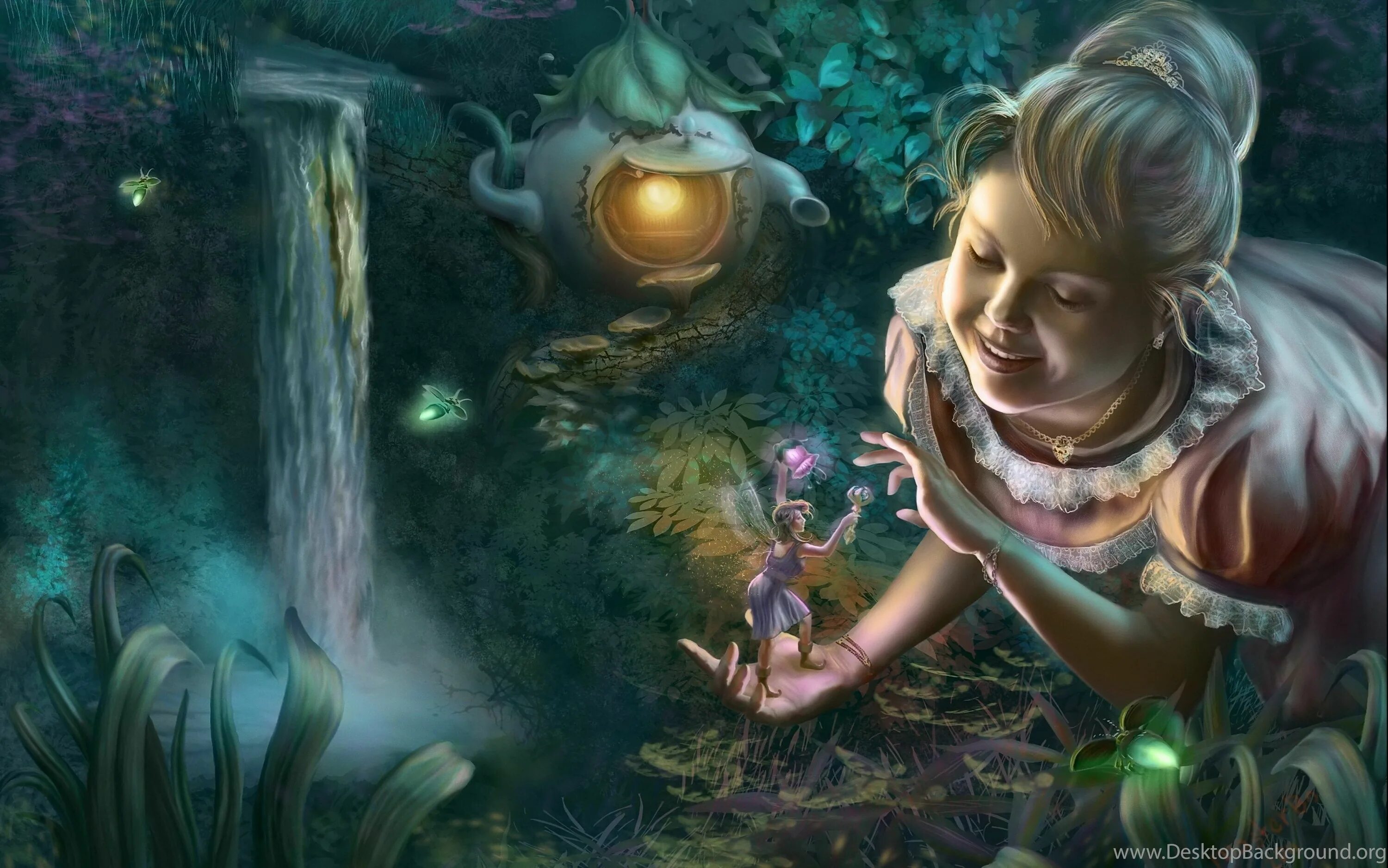 Сказочные эльфы. Волшебные иллюстрации. Девушка в волшебном лесу. Сказочная девушка. Красивая сказка для детей