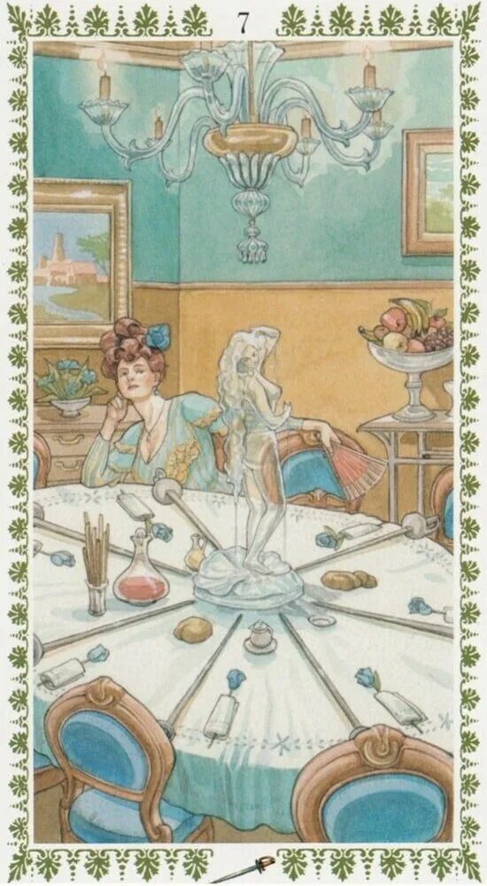 Таро Эмануэла Синьорини галерея. Романтическое Таро галерея карт. Семерка мечей Таро. Романтическое Таро галерея колоды.
