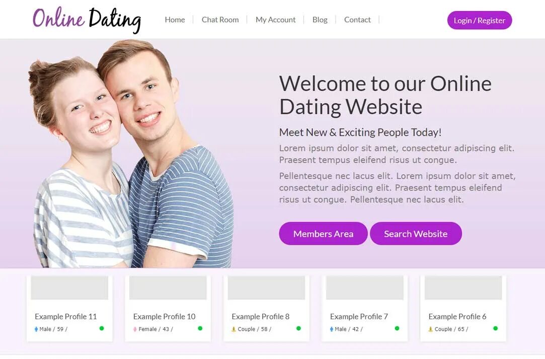 Dating site profile. Meet dating.