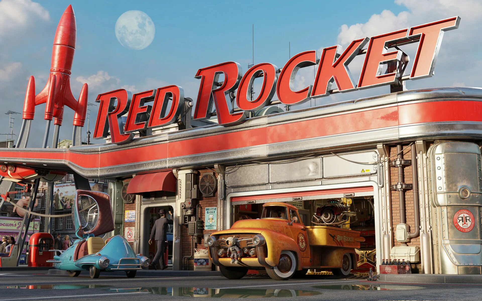 Fallout red. Fallout 4 red rocket. red rocket fallout art. redrocket фоллаут. красная ракета фаллаут4.