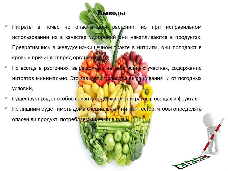 Нитраты в продуктах питания проект 10 класс Нитраты в продуктах питания проект 10 класс