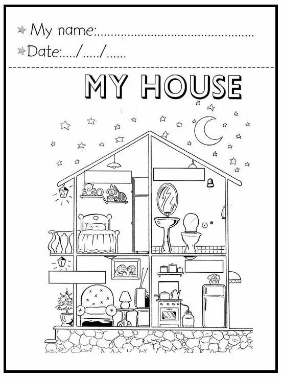 This is house it s number two. House задания для детей. Дом Worksheets. House задания для детей английский. Задания по теме my House.