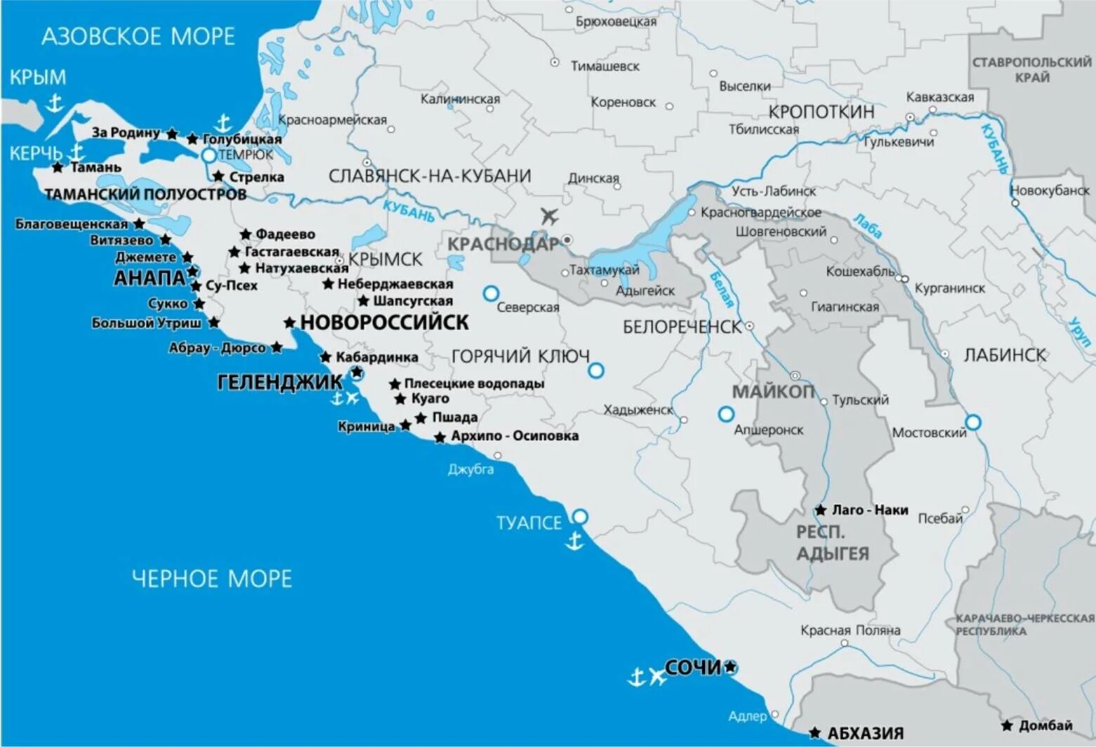 Карта Краснодарского края побережье черного. Карта Черноморского побережья Краснодарского края. Карта Черноморского побережья Краснодарского края с курортами. Карта курорты Краснодарского края карта побережья. Курортные города черноморского побережья