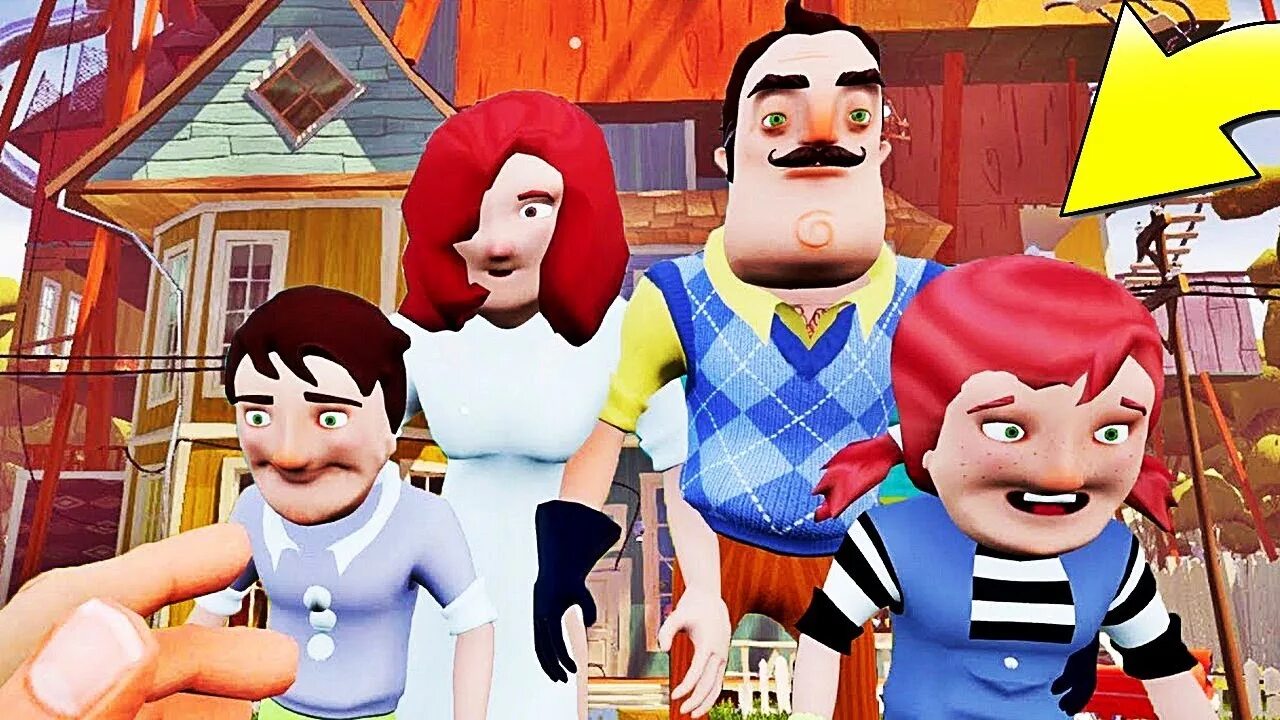 Hello Neighbor семья. Сосед family game