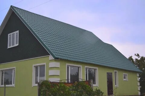 Крыша цвета зеленый мох