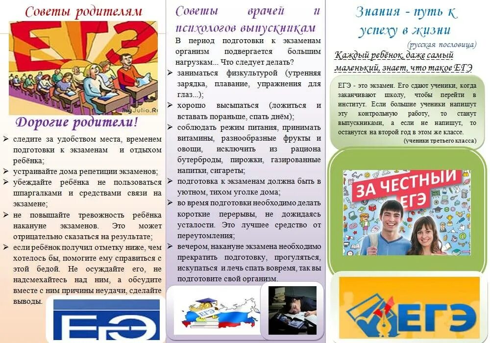 Рекомендации егэ. Памятка для родителей егэ. памятка для родителей выпускников. советы для родителей выпускников по подготовке к экзаменам. памятка родителям по сдаче экзаменов егэ.