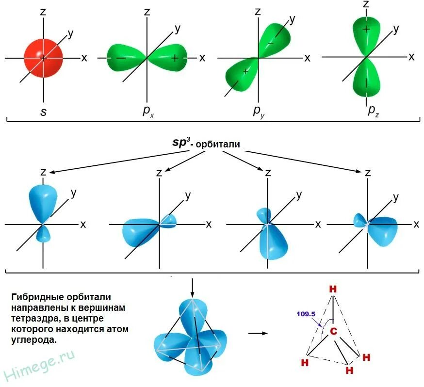 Sp3 гибридизация углерода. Гибридные орбитали sp3 sp2 SP. Sp3-, sp2-, SP-гибридизация атомных орбиталей углерода. Образование sp3 гибридизации углерода.