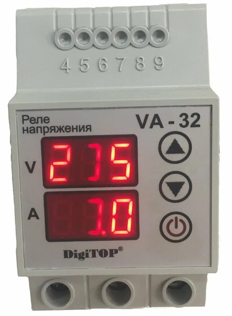 Реле напряжения 220в DIGITOP. Реле напряжения va-32a DIGITOP. Реле напряжения va-32a. Реле контроля напряжения 32а. Купить реле защиты