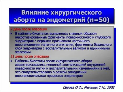 Хирургическое прерывание беременности