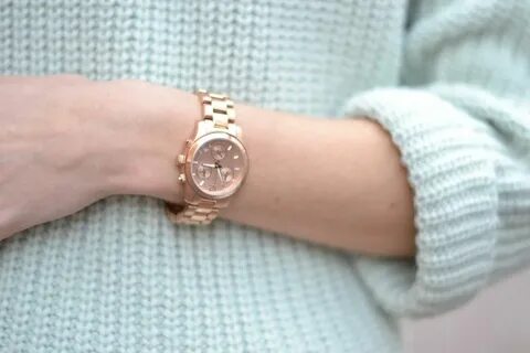 Rose gold watch