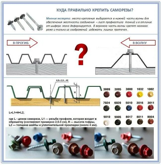 Как крепить металлопрофиль на крыше. Саморезы для профлиста н60 на кровлю. как крепить профлист на кровлю саморезами. как крепить кровельный профлист на крышу. крепление профлиста кровельными саморезами.
