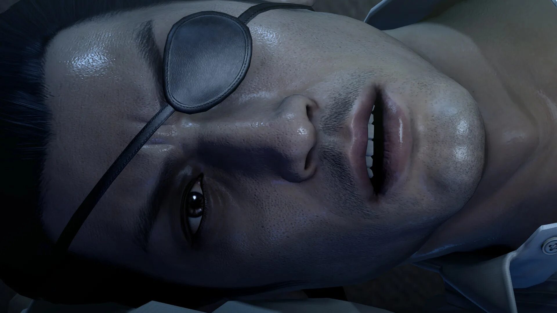 Goro Majima. Majima Eyes. Goro Majima without Eye Patch. Majima losing his Eye. Eye scene