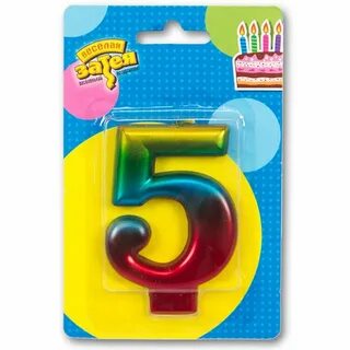 Свечки цифра 5
