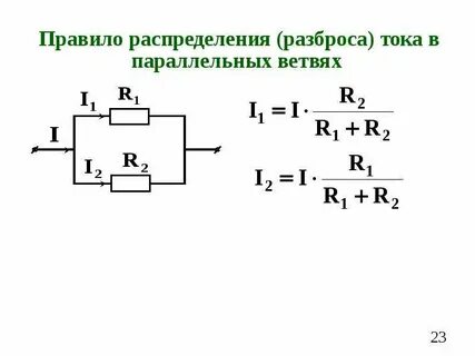 Токи параллельных ветвей