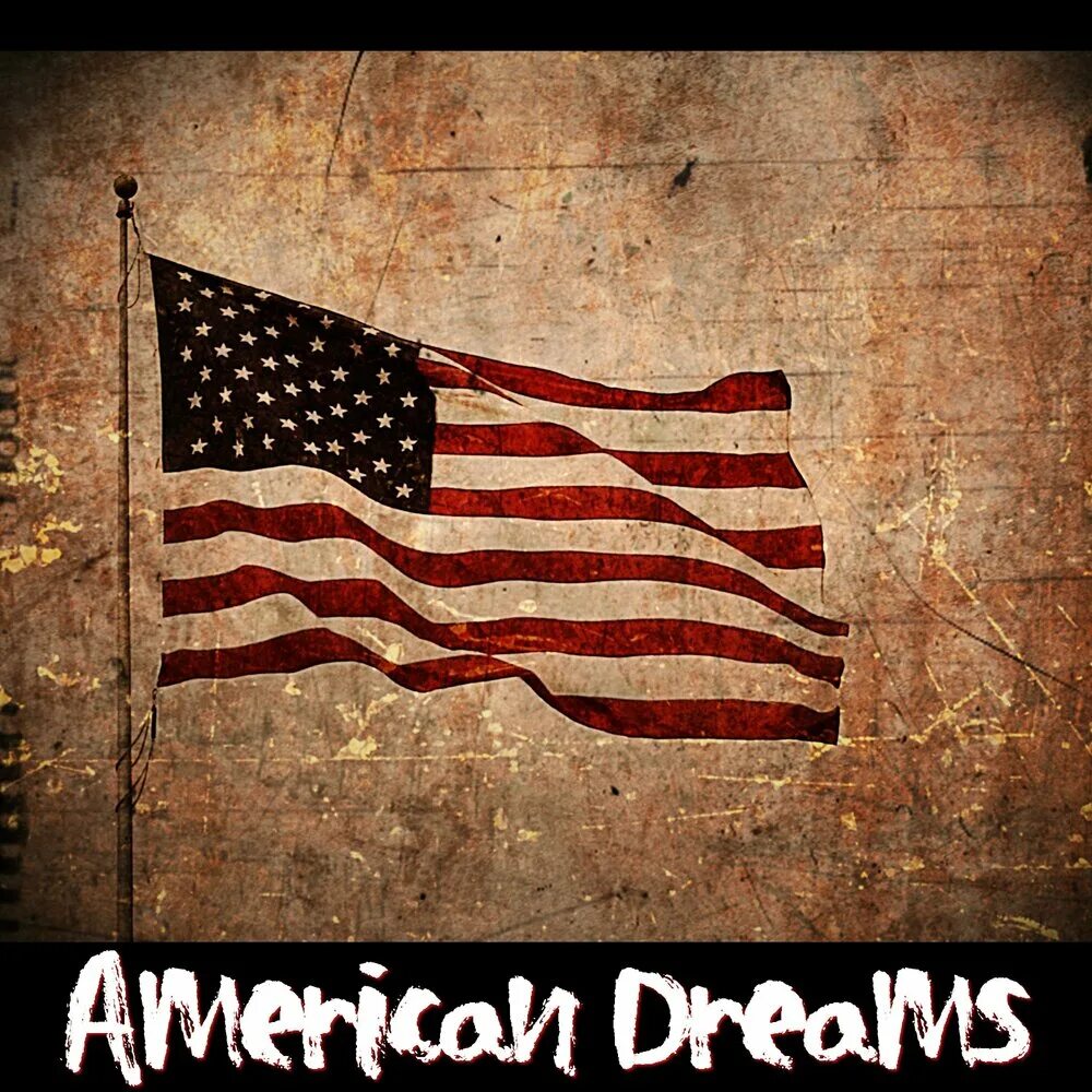 The us flag is on