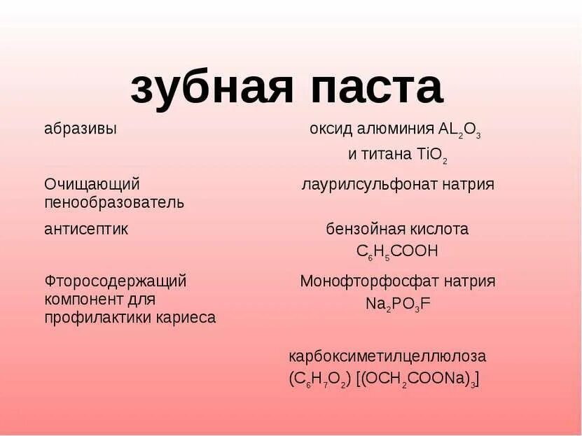 Монофторфосфат натрия. Химическая формула зубной пасты. Оксид титана в зубной пасте. Оксид алюминия в зубной пасте. Формула зубной пасты в химии.