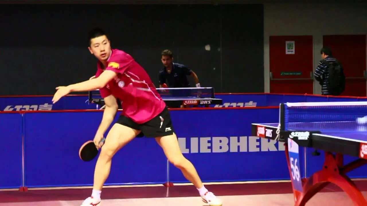 Настольный теннис топ. Ма Лонг топ спин. Zhang Jike Forehand. Ma long теннисист. Zhang Jike backhand.