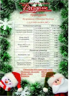 Отдых на новый год 2024 с программой