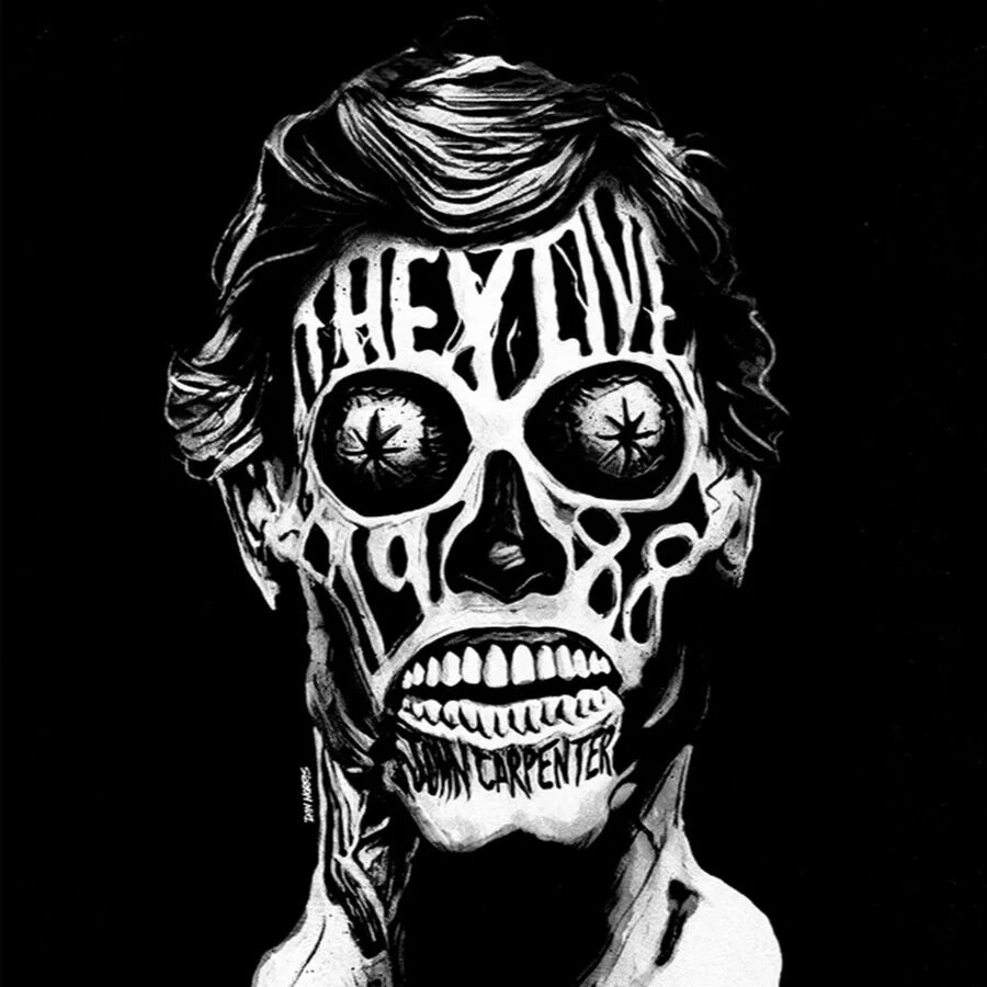They s. Чужие среди нас арт. They Live 1988 Art. Чужие среди нас 1988.