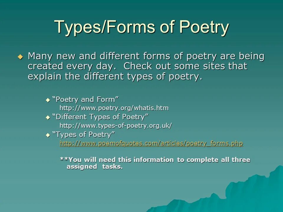 Poetry commands
