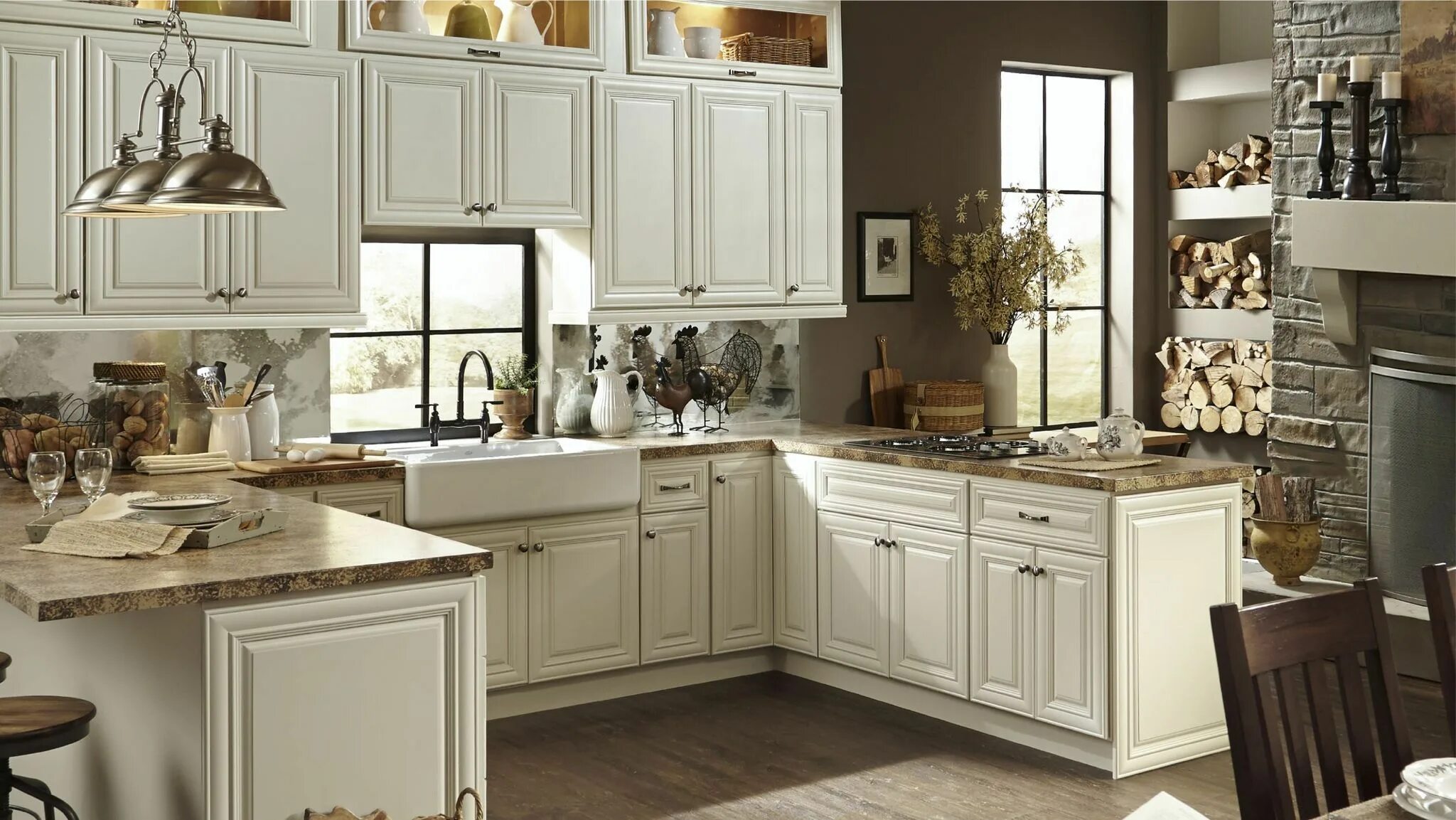 New England Oak and Ivory- Every door is of an In-Frame design which creates a n