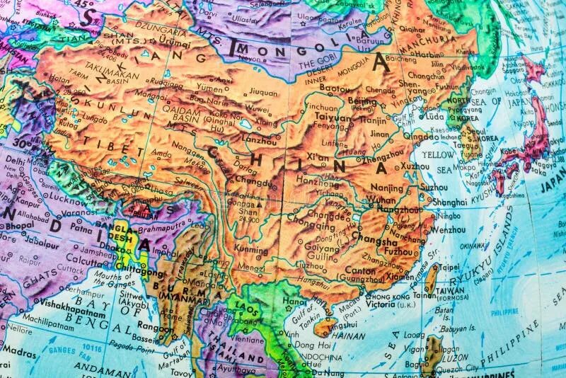 Где на карте находится китай история 5. Карта древнего Китая. Географическая карта древнего Китая.