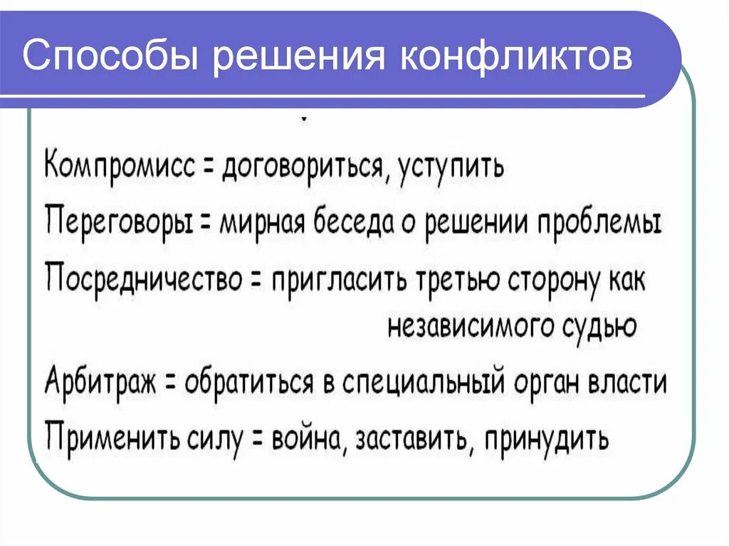 Текста конфликтных ситуаций. Принципы решения конфликтов. Способы решения конфликта кратко. Способы решения конфликтных ситуаций. Способрешенря конфликтов.