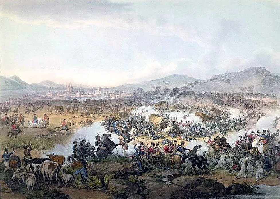 После битвы при листвене между. Битва при Виктории 1813. Битва при Лютцене 1813. Битва при Виттории 1813. Битва при Лютцене 1813 картина.