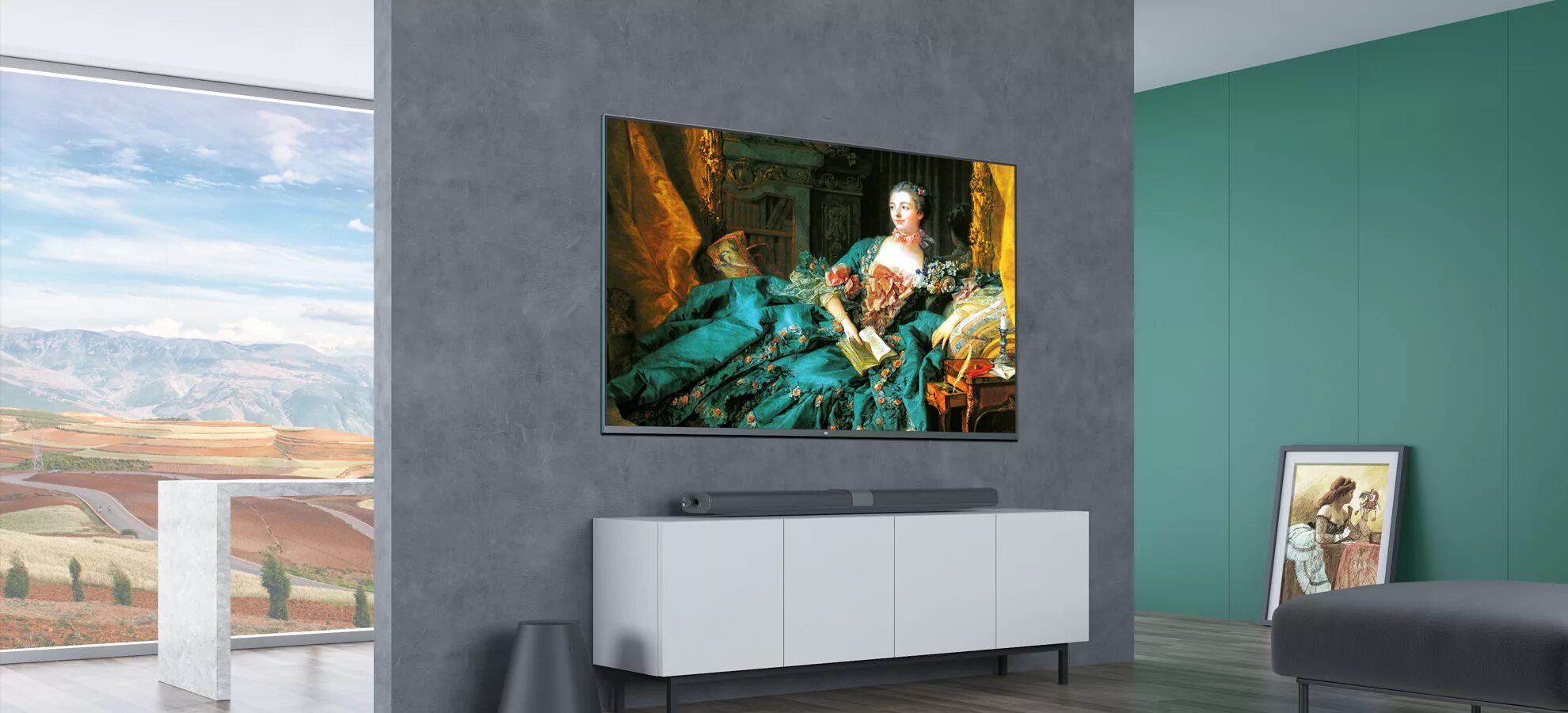 телевизор арт серия, с тонкой рамкой. телевизор xiaomi mi tv 4s 50 49. 5" (2018). Xiaomi mi tv art mural. Xiaomi mi tv art mural 75.
