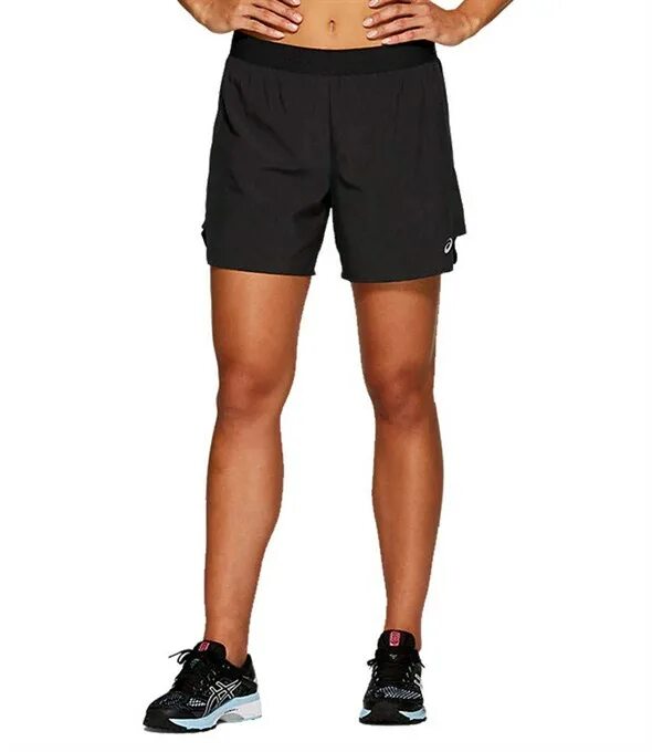 пляжные шорты женские. шорты с шортами внутри женские. 06. Asics / шорты спортивные core 5in short. короткие спортивные шорты.