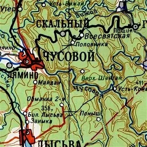 Полазна пермский край на карте