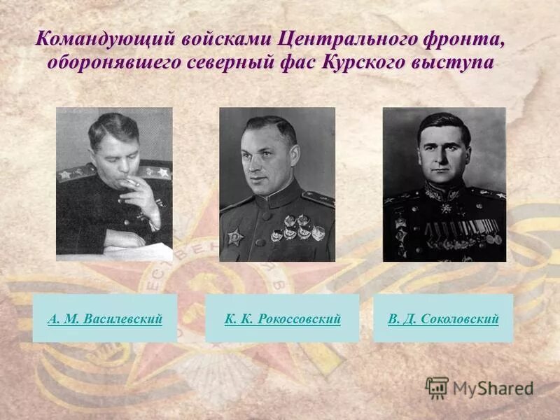 Назовите командующих фронтов. Командующий армией центр курская битва. центральный фронт командующий. командующих центрального фронта. военачальник центрального фронта.
