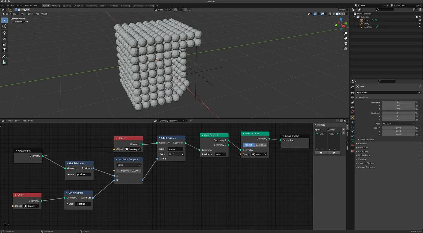Geometry blender. Geometry blender